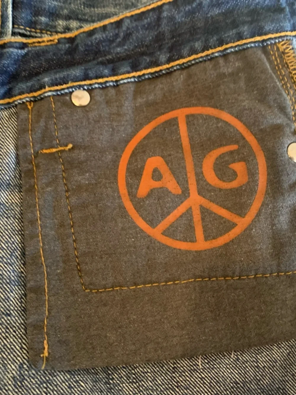 Ag Adriano Goldschmied Blue Denim Shorts with Embroidery and Beads 100% Cotton - Picture 4 of 9